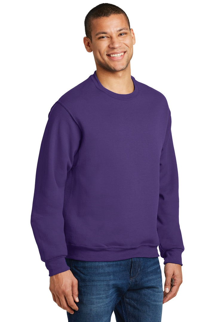 Deep Purple Jerzees - NuBlend Crewneck Sweatshirt. 562M