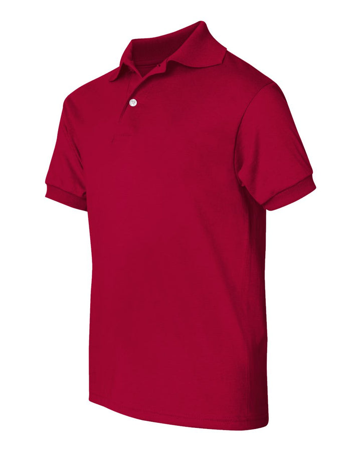 Deep Red Youth Ecosmart® Jersey Polo - 054Y