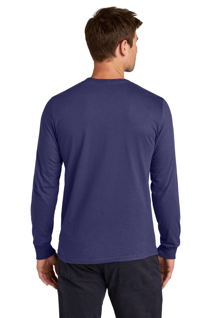 DeepPurple Jerzees Classics Unisex Cotton Long Sleeve T-Shirt 363L