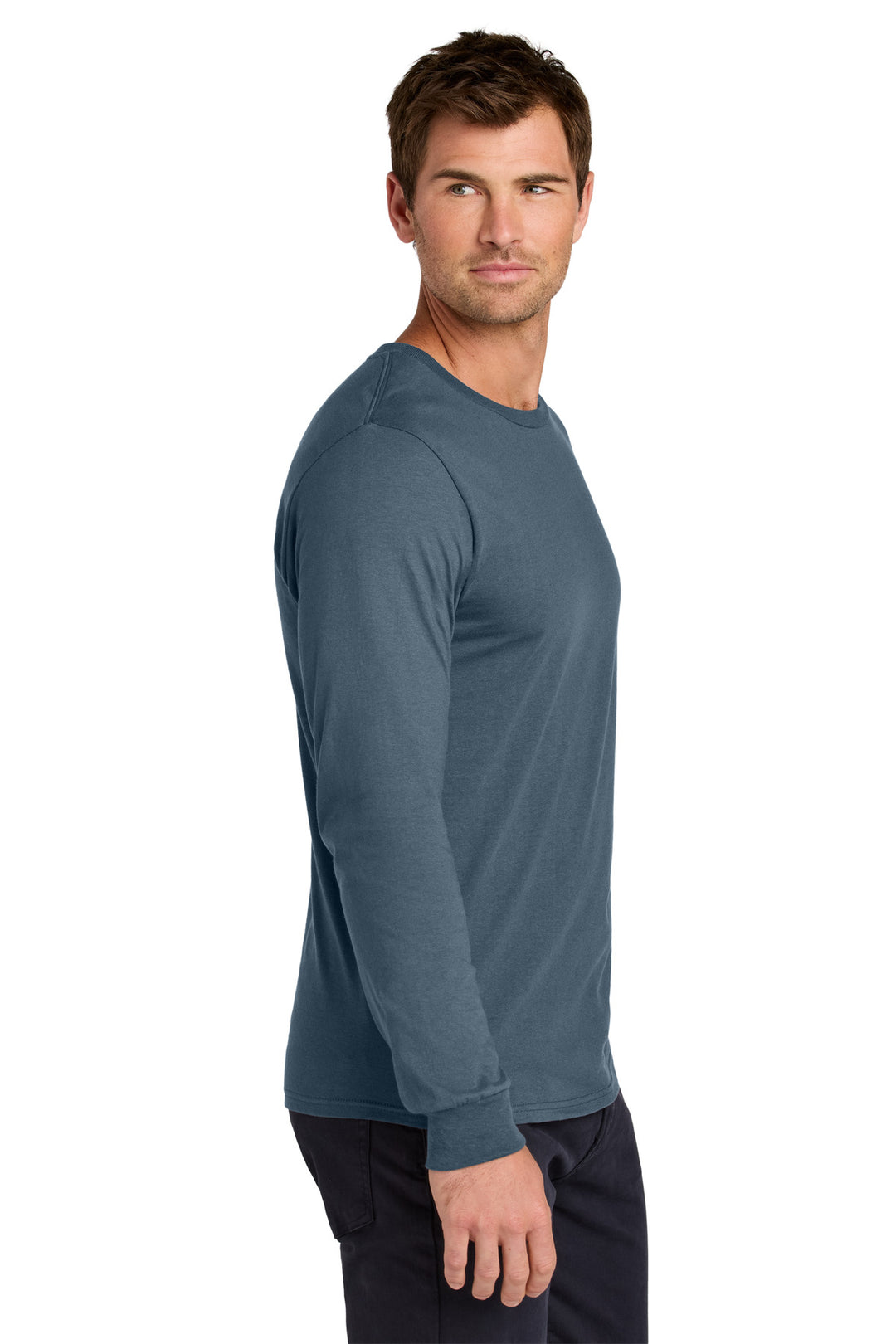 Denim Jerzees Classics Unisex Cotton Long Sleeve T-Shirt 363L