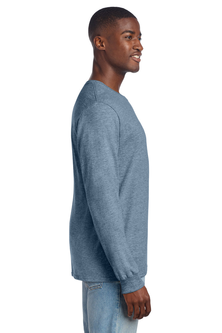 DenimHthr Jerzees Premium Blend Ring Spun Long Sleeve T-Shirt 560LS