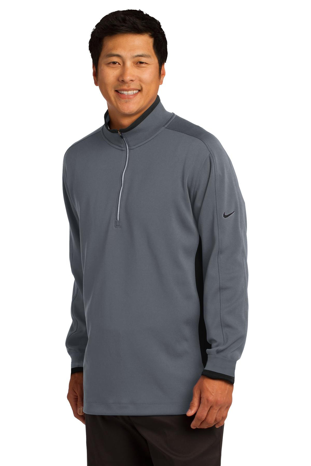 Dk Gry/Blk/Fus Nike Dri-FIT 1/2-Zip Cover-Up. 578673