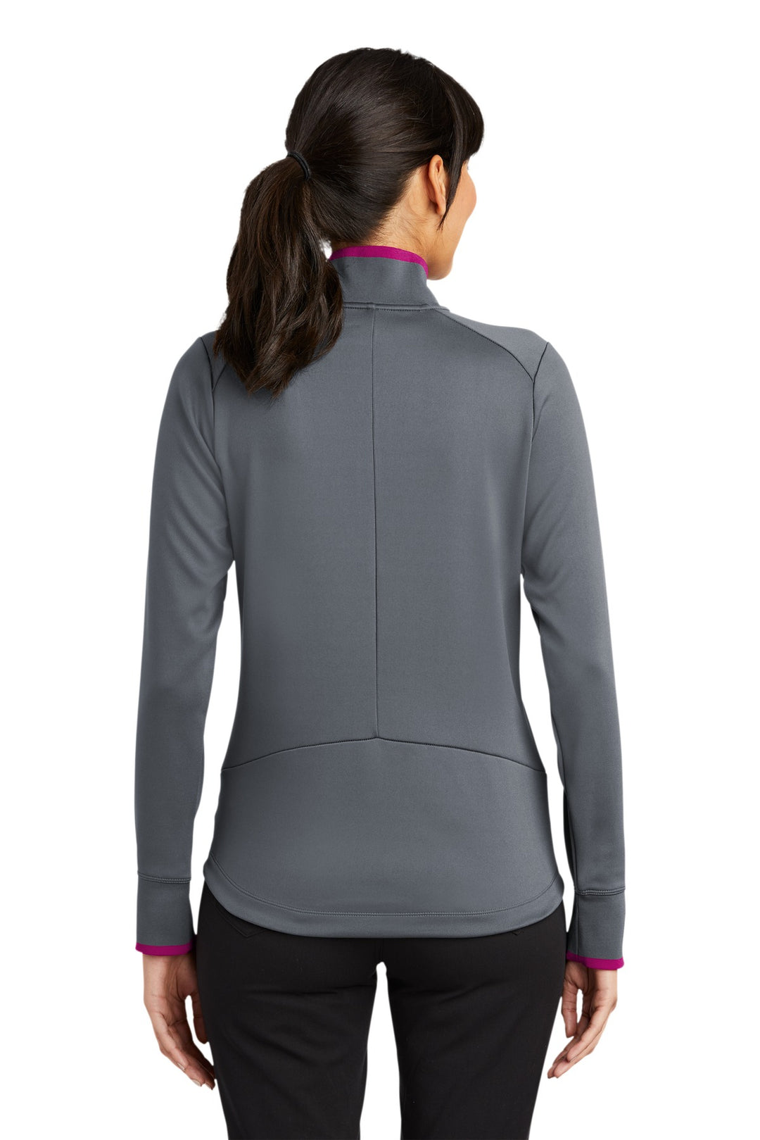Dk Gry/Spt Fus Nike Women's Dri-FIT 1/2-Zip Cover-Up. 578674