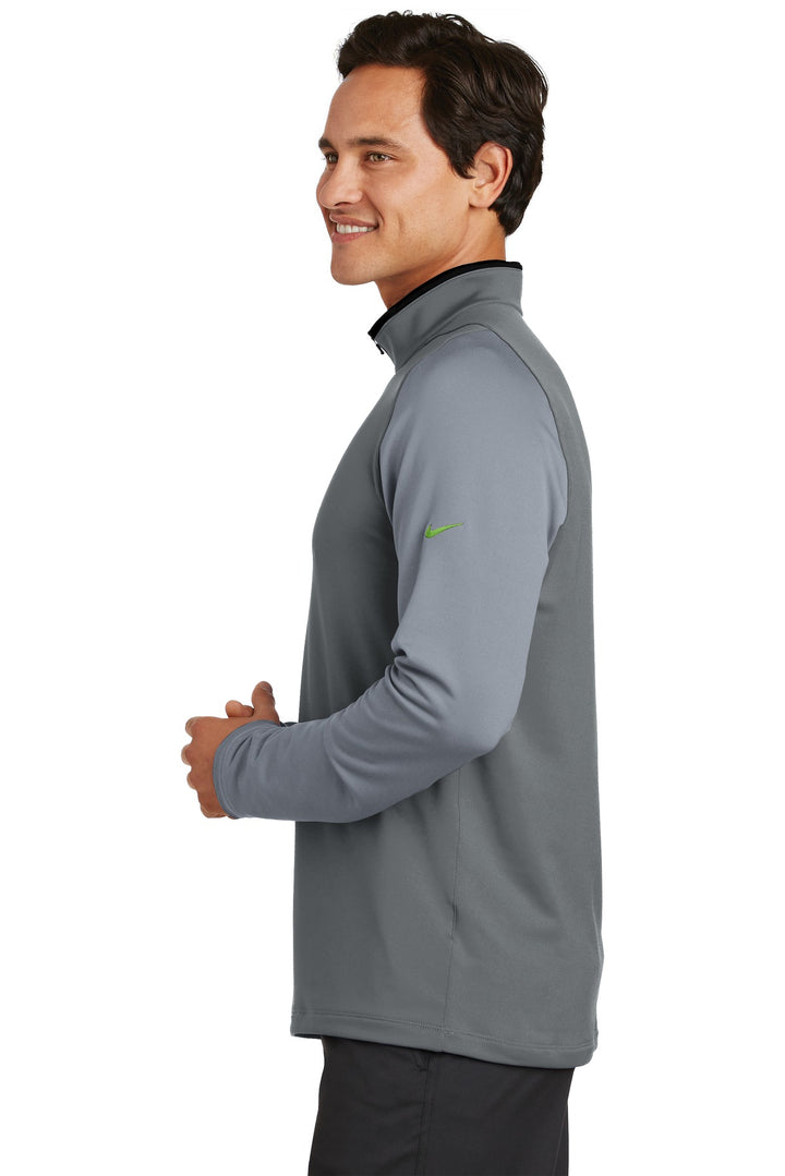 DkGy/ClGy/Volt Nike Dri-FIT Stretch 1/2-Zip Cover-Up. 779795