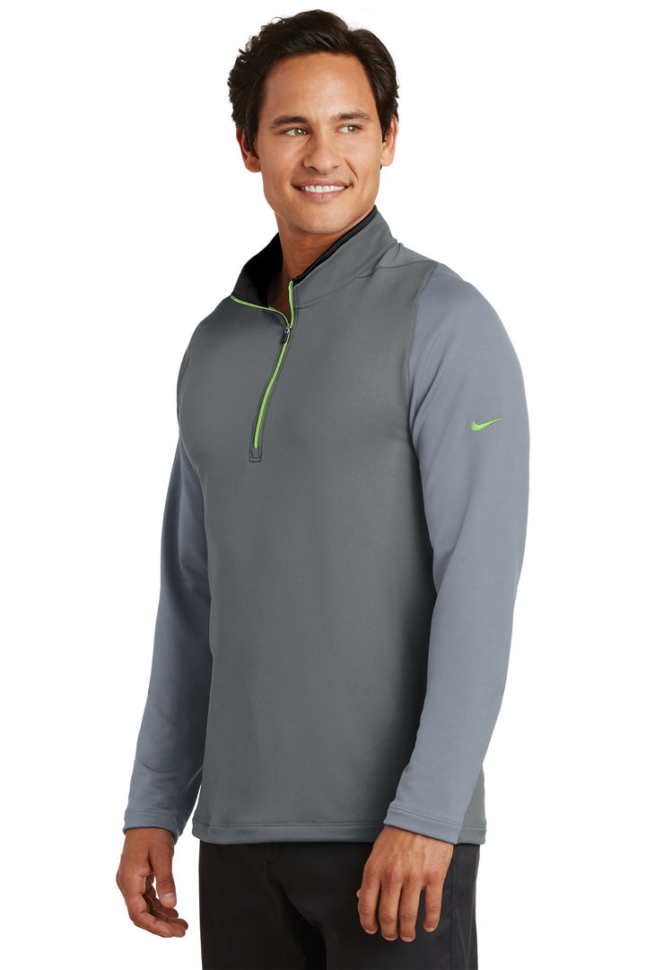 DkGy/ClGy/Volt Nike Dri-FIT Stretch 1/2-Zip Cover-Up. 779795