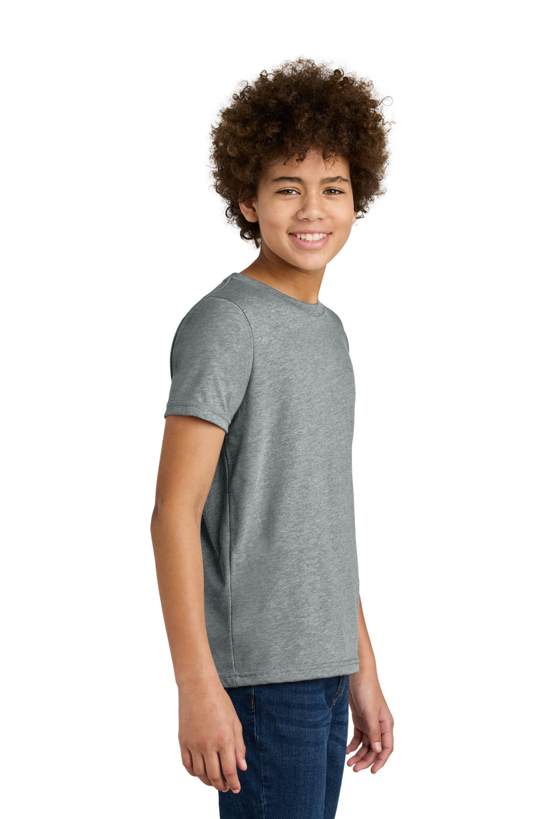 DkHtGray Next Level Apparel Youth CVC Tee NL3312