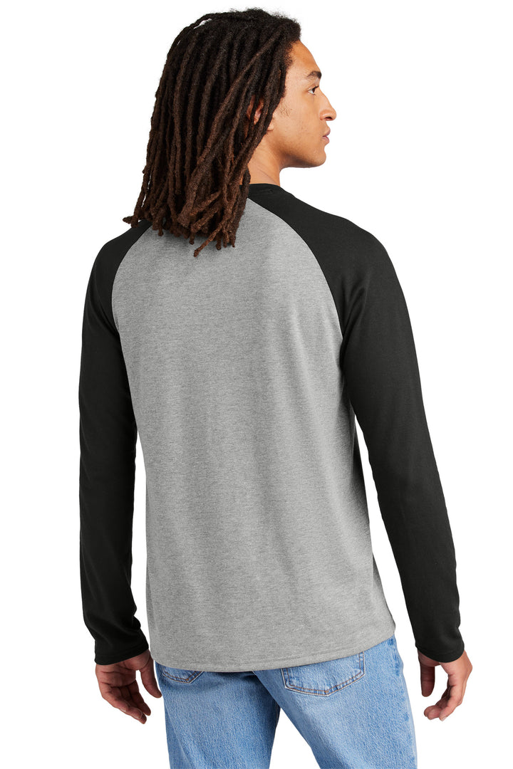 DpBk/AlumG Allmade Unisex Tri-Blend Long Sleeve Colorblock Raglan AL6009