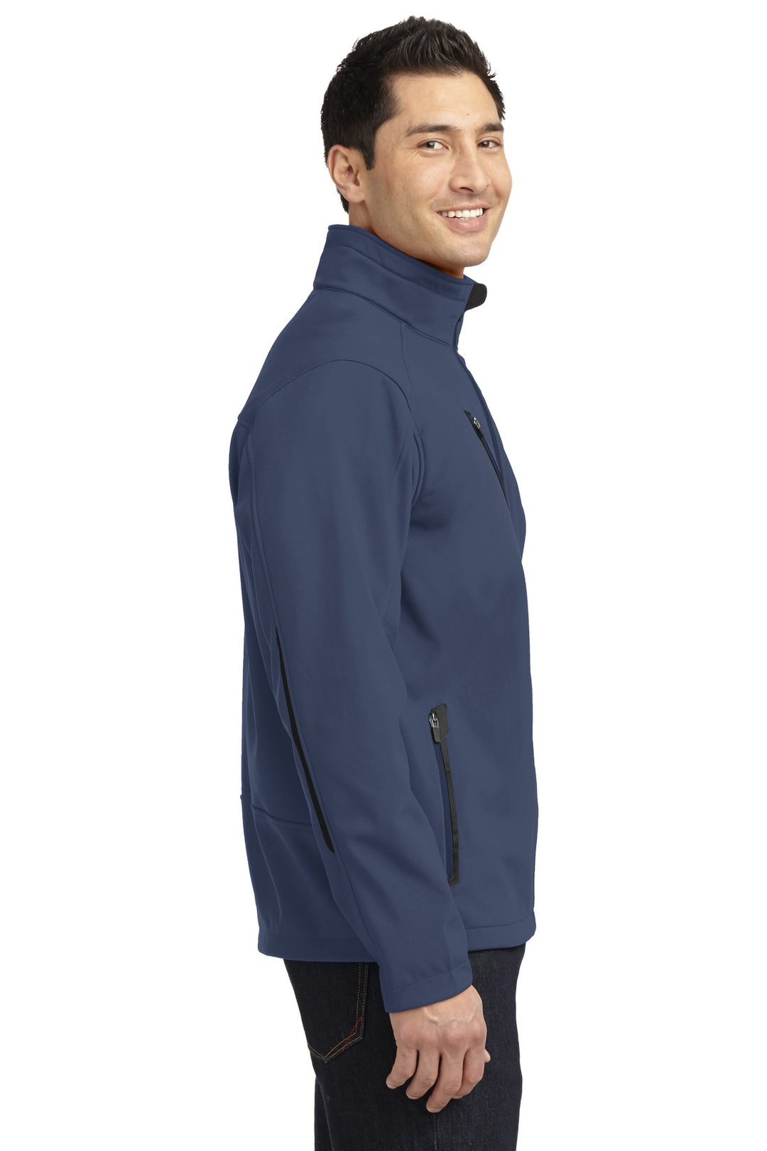 Dress Blue Nvy Port Authority Welded Soft Shell Jacket. J324
