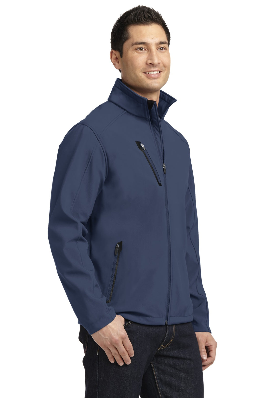 Dress Blue Nvy Port Authority Welded Soft Shell Jacket. J324