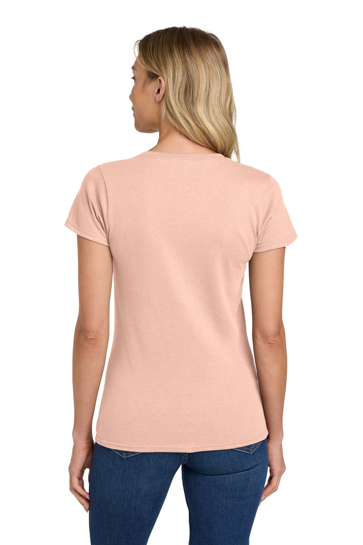 DustyRose Gildan Women's Heavy Cotton 100% Cotton T-Shirt. 5000L