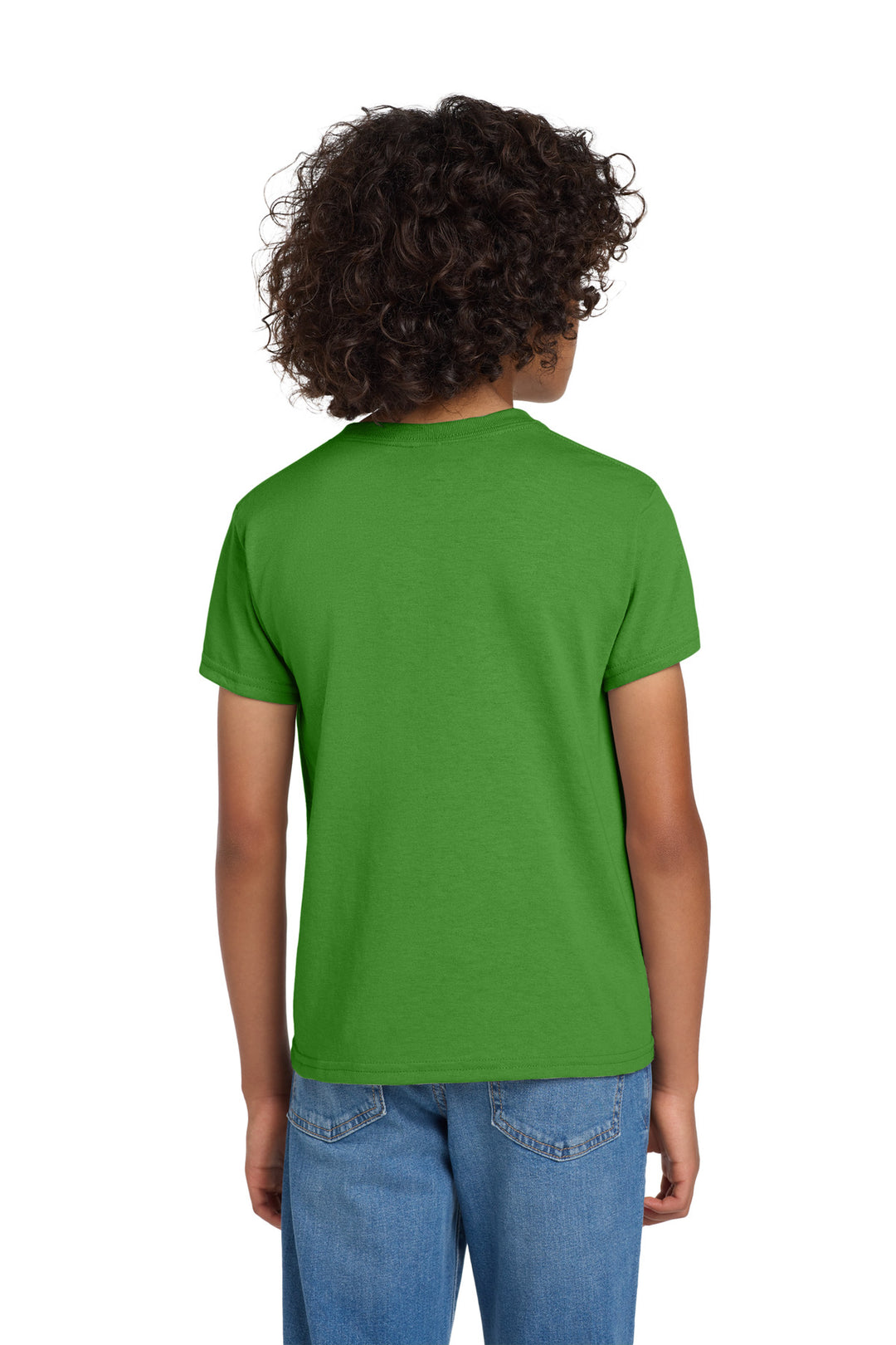 ElecGreen Gildan Youth DryBlend 50 Cotton/50 Poly T-Shirt. 8000B