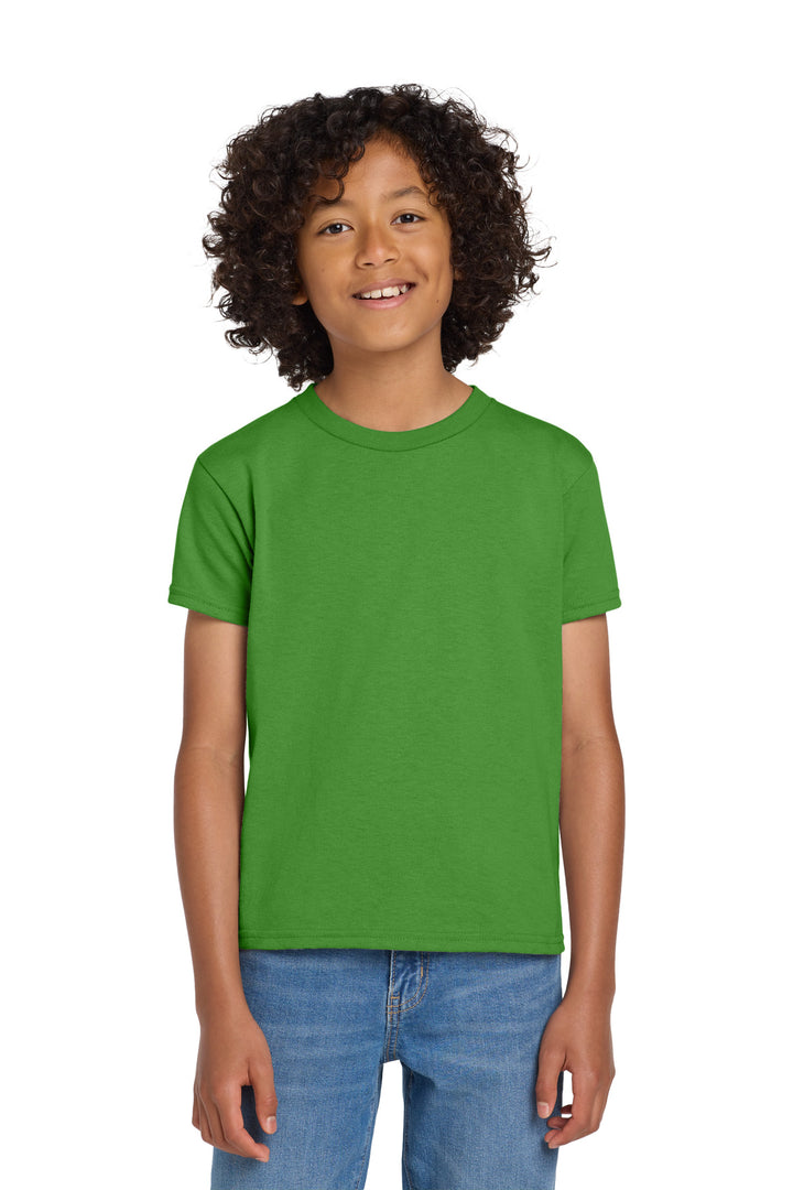 ElecGreen Gildan Youth DryBlend 50 Cotton/50 Poly T-Shirt. 8000B