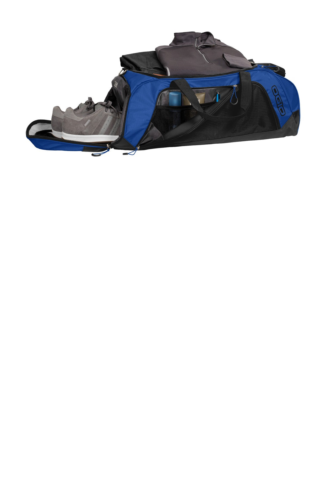 Electric Bl/Bk OGIO Transition Duffel. 411097
