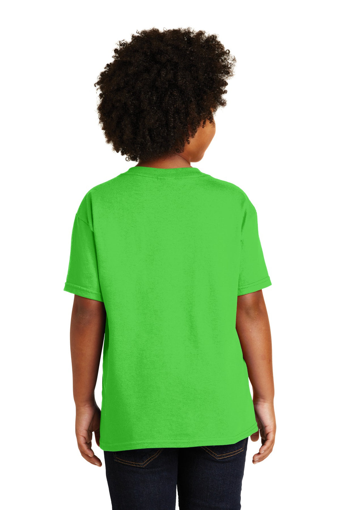 Electric Green Gildan - Youth Heavy Cotton 100% Cotton T-Shirt. 5000B