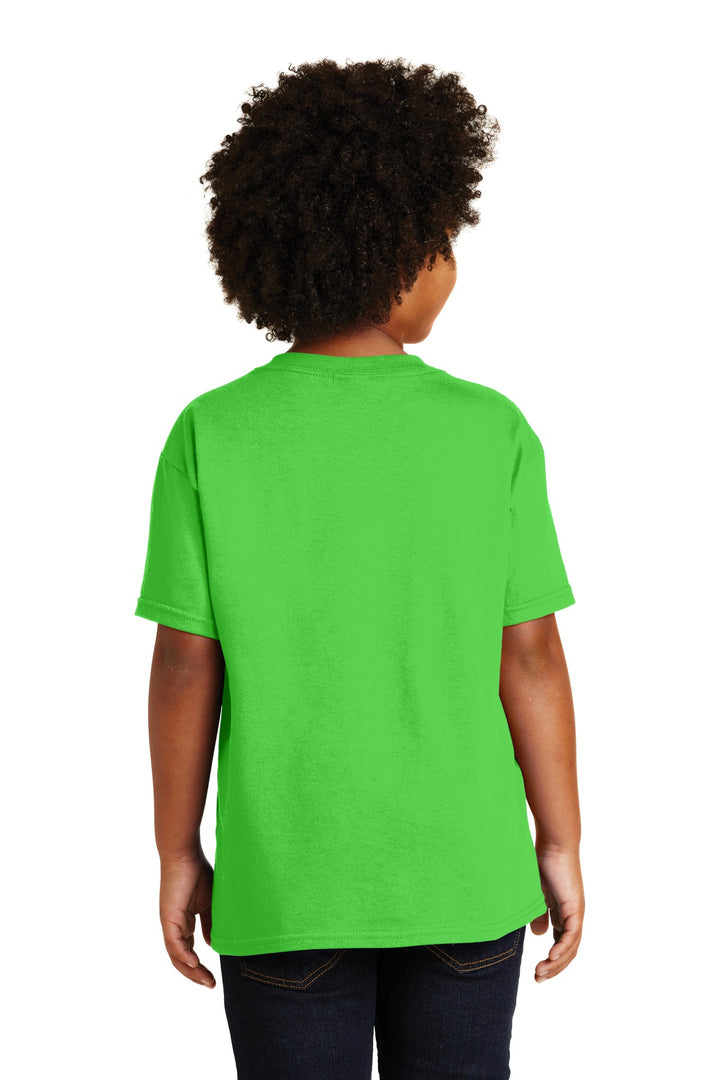 Electric Green Gildan - Youth Heavy Cotton 100% Cotton T-Shirt. 5000B