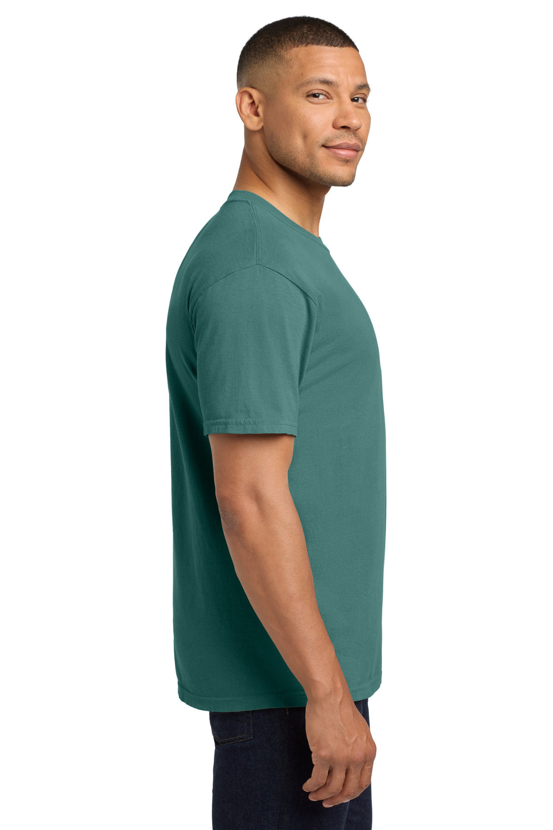 Emerald COMFORT COLORS Heavyweight Ring Spun Pocket Tee. 6030