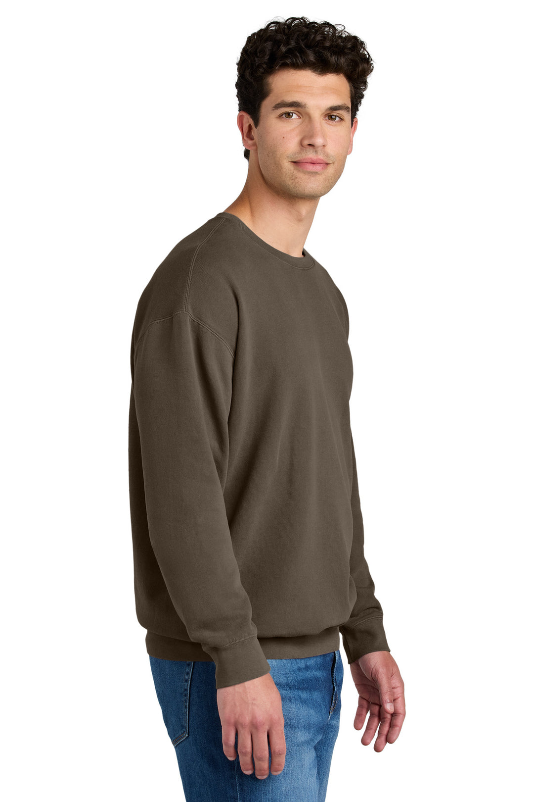 Espresso Comfort Colors Lightweight Crewneck Sweatshirt 1466