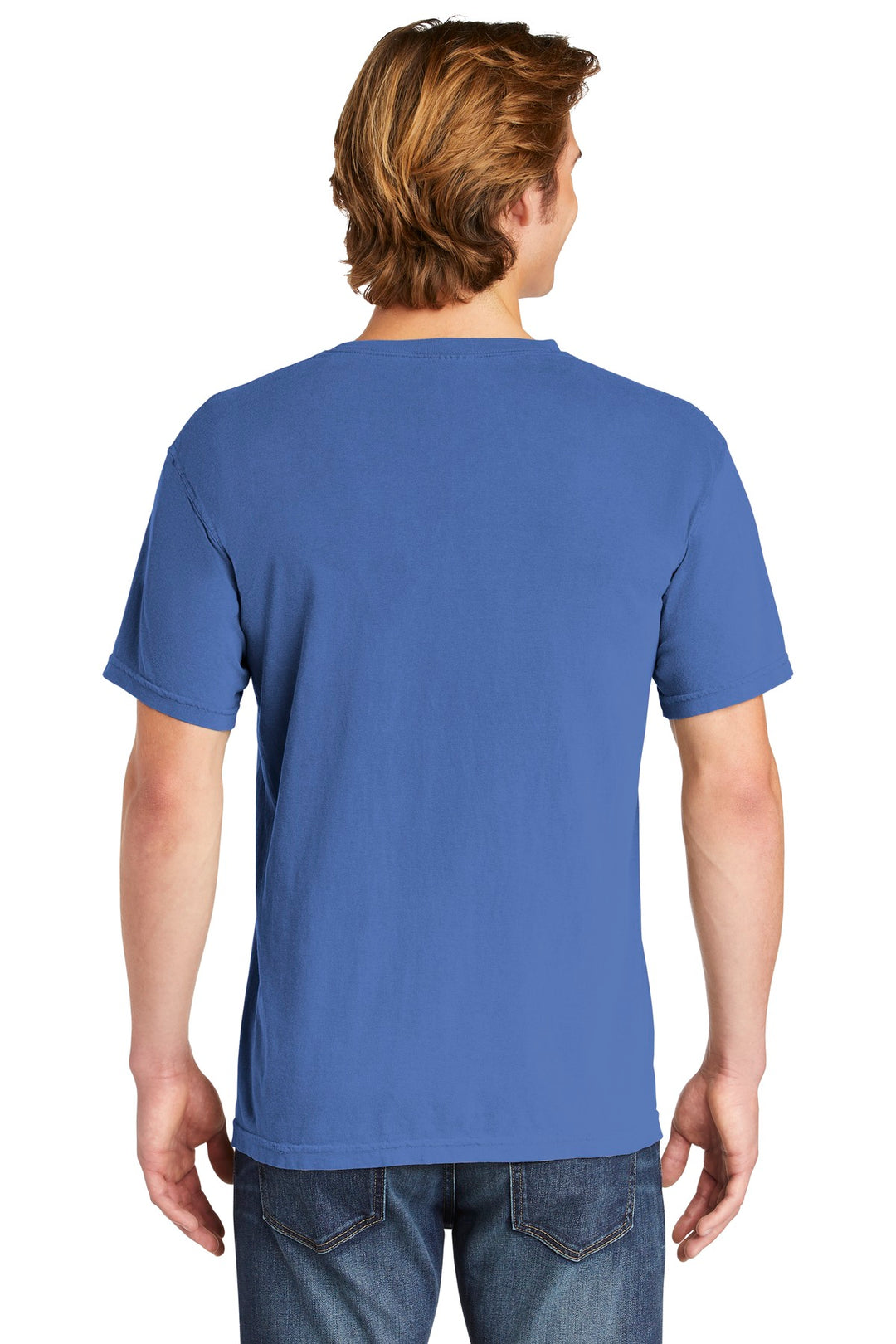 Flo Blue COMFORT COLORS Heavyweight Ring Spun Tee. 1717