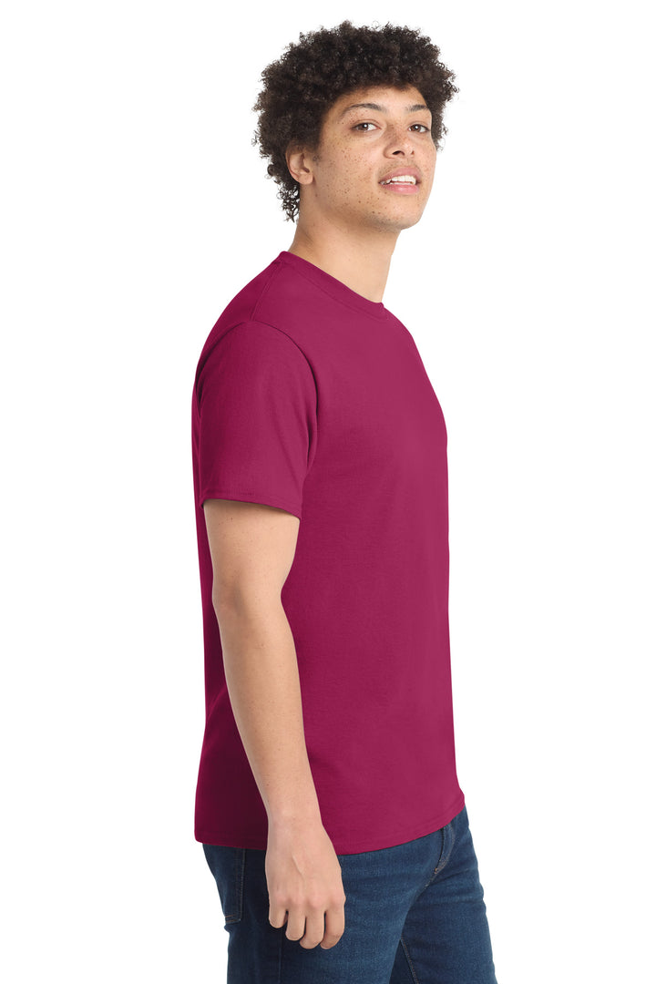 FlushPink Port & Company - Core Cotton Tee. PC54