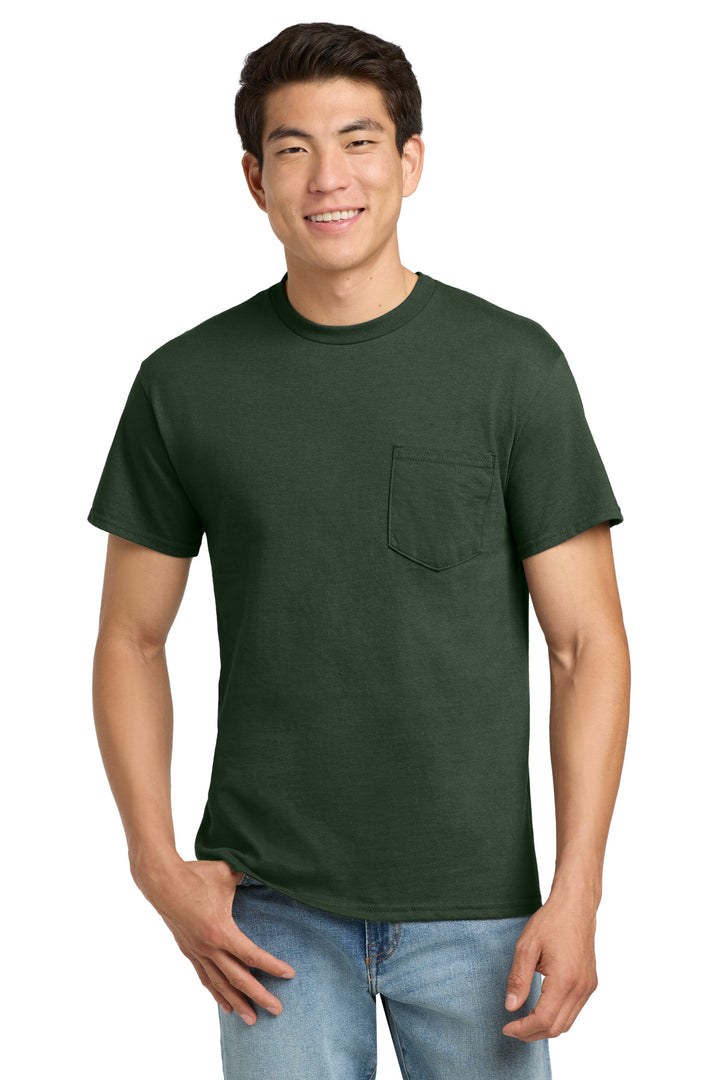FOREST Gildan - Ultra Cotton 100% US Cotton T-Shirt with Pocket. 2300