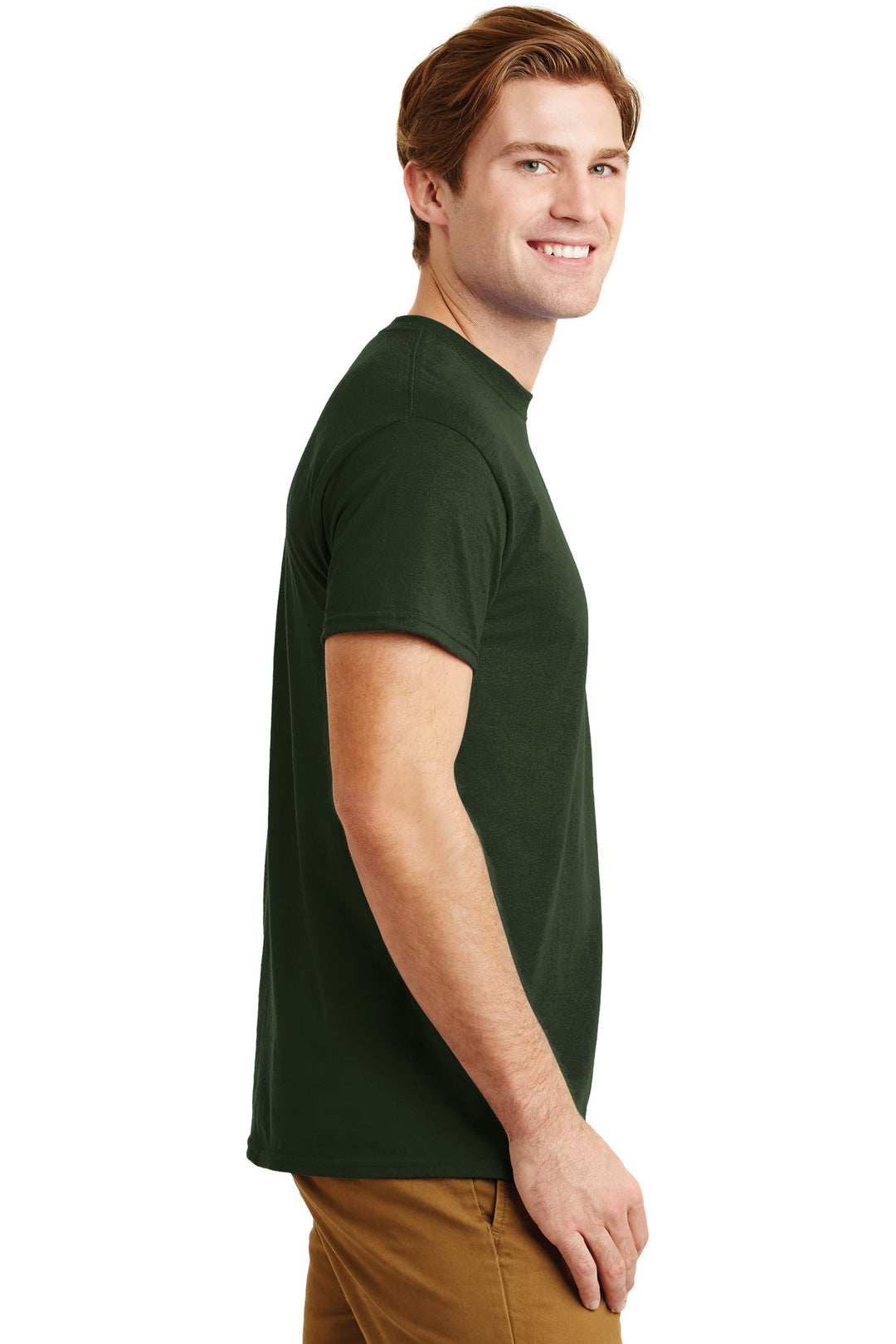 Forest Green Gildan - DryBlend 50 Cotton/50 Poly Pocket T-Shirt. 8300