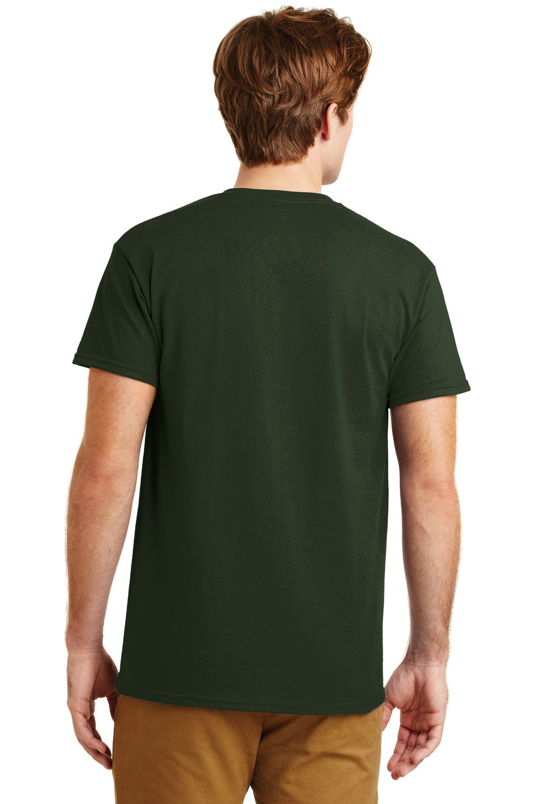 Forest Green Gildan - DryBlend 50 Cotton/50 Poly Pocket T-Shirt. 8300