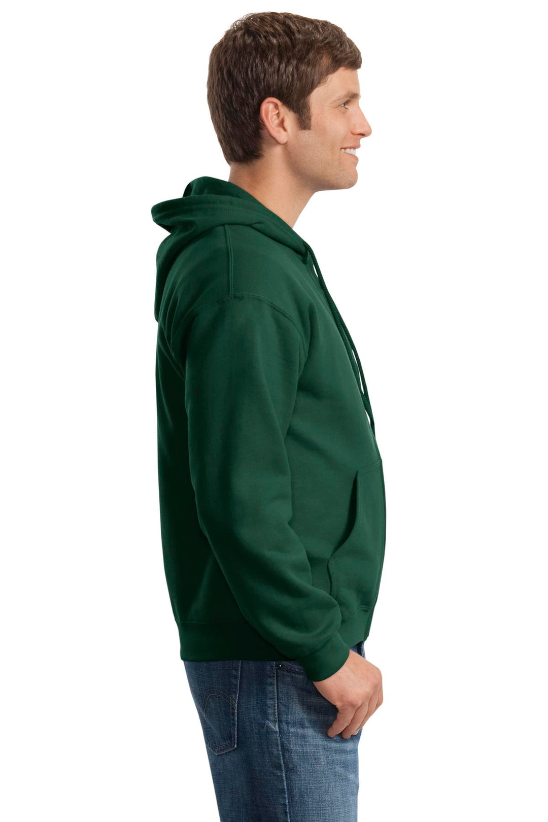 Forest Green Gildan - Heavy Blend Full-Zip Hooded Sweatshirt. 18600