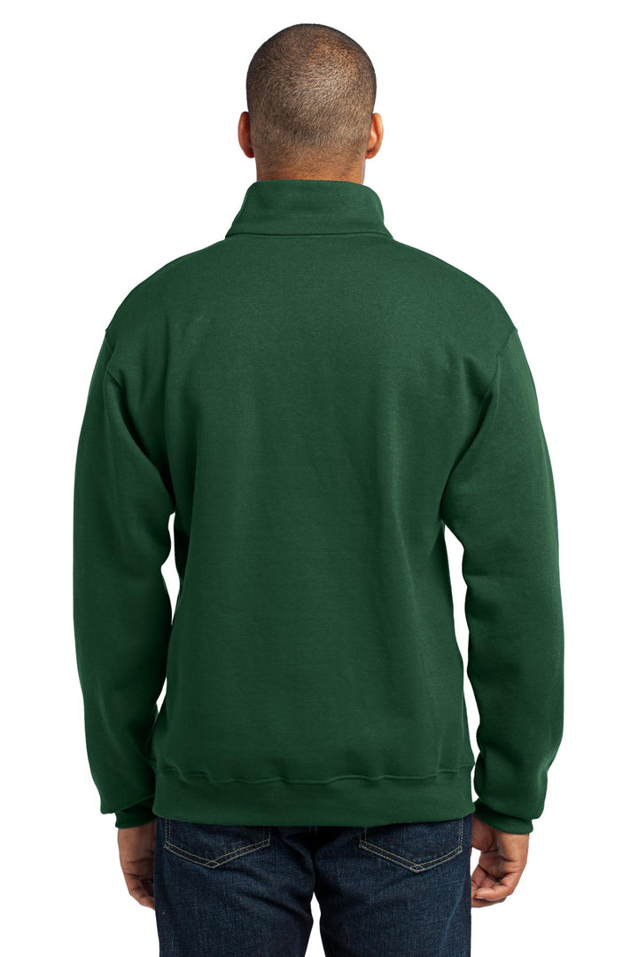 Forest Green Jerzees - NuBlend 1/4-Zip Cadet Collar Sweatshirt. 995M