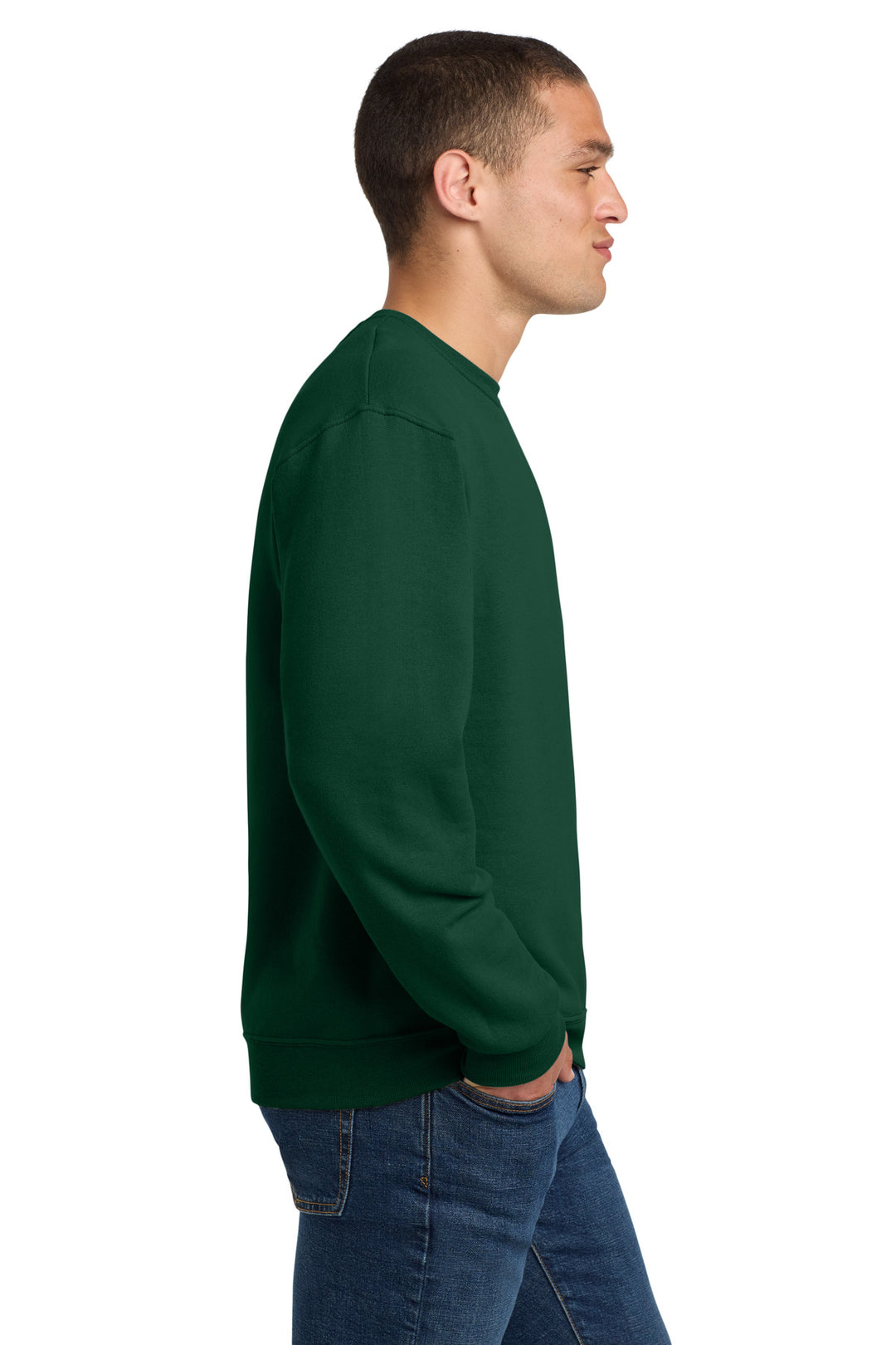 Forest Green Jerzees - NuBlend Crewneck Sweatshirt. 562M