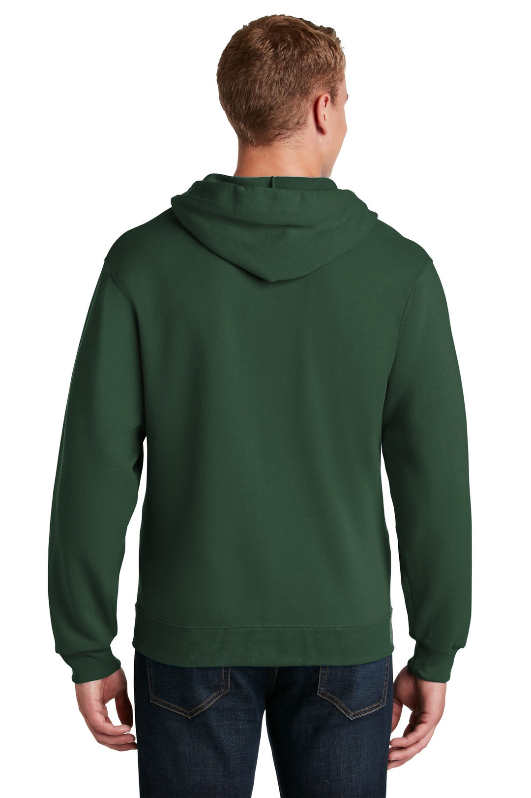 Forest green Jerzees - NuBlend Full-Zip Hooded Sweatshirt. 993M