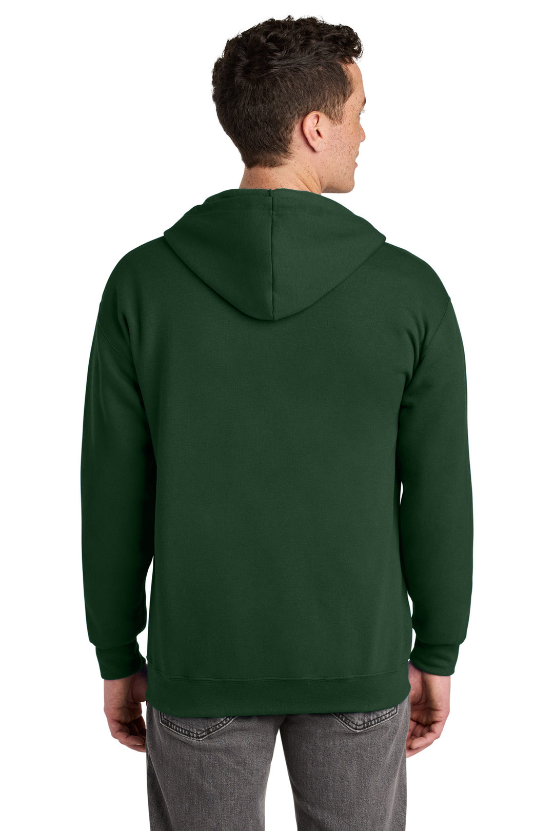 Forest green Jerzees - NuBlend Full-Zip Hooded Sweatshirt. 993M