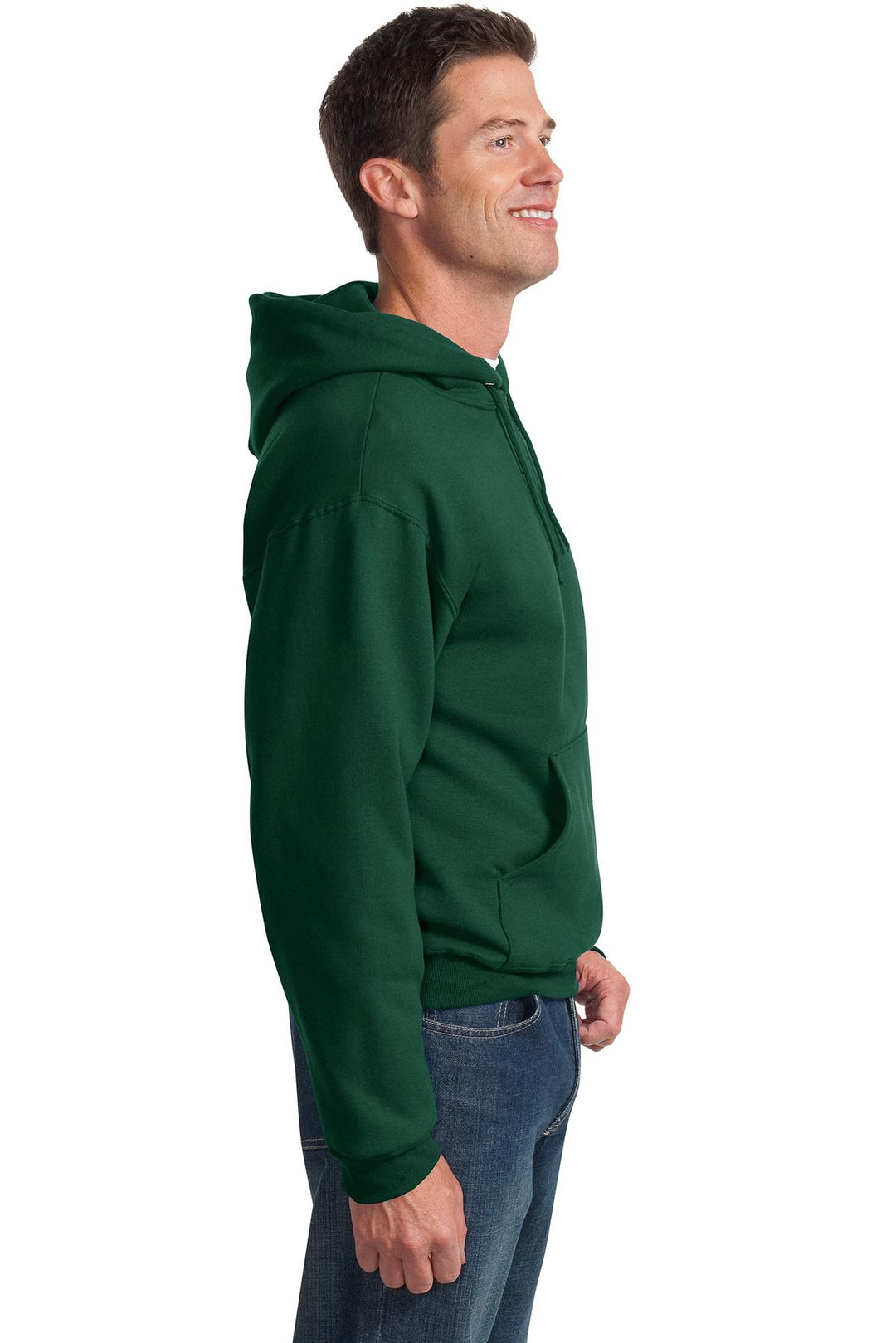 Forest Green Jerzees NuBlend Pullover Hooded Sweatshirt. 996M