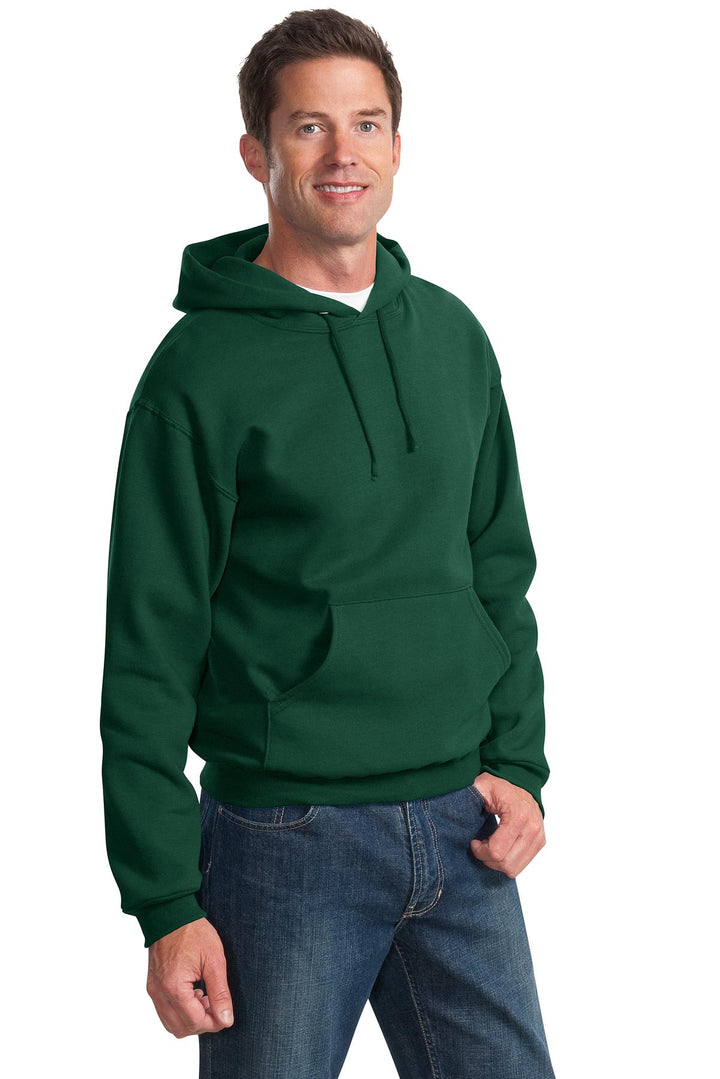 Forest Green Jerzees NuBlend Pullover Hooded Sweatshirt. 996M