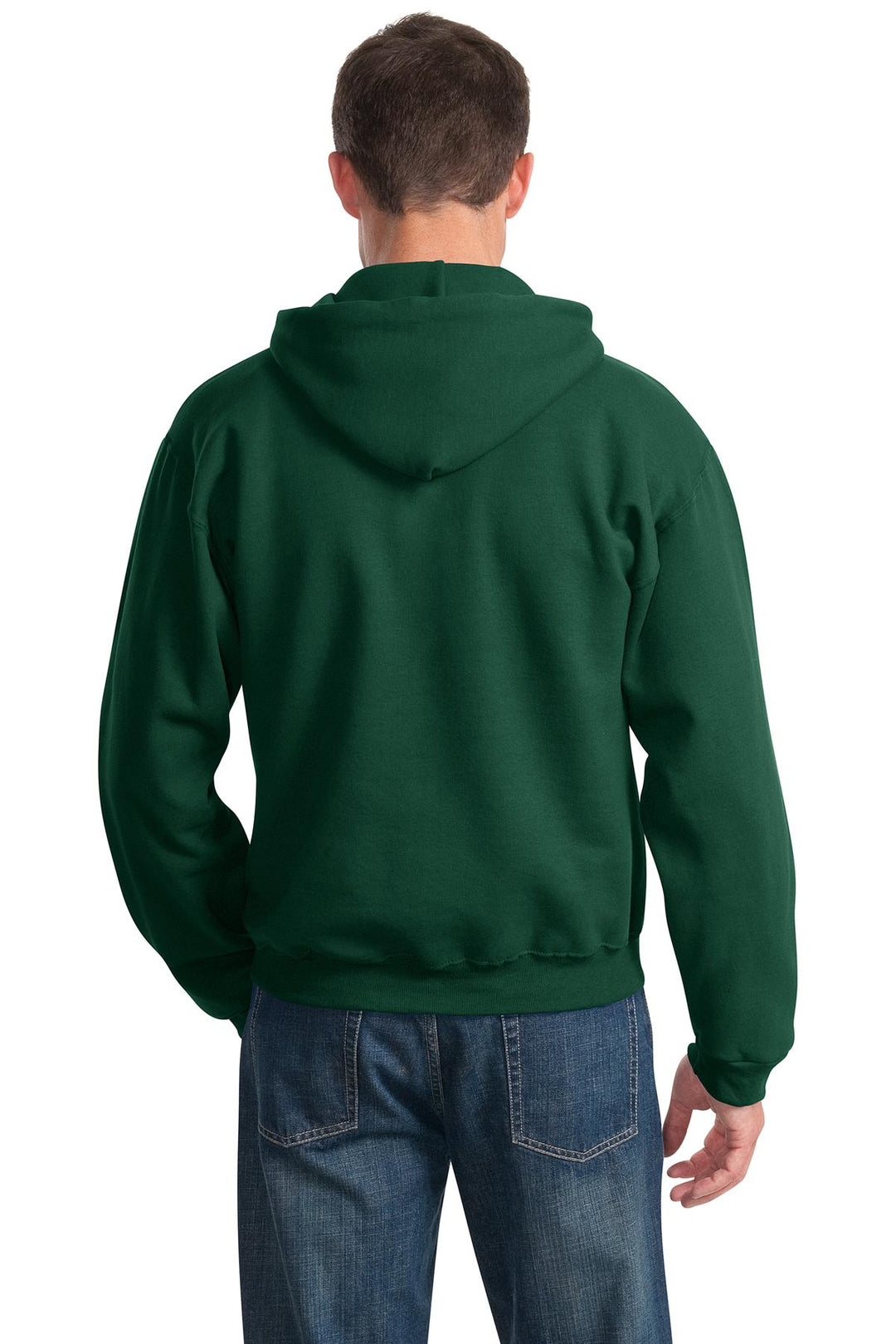 Forest Green Jerzees NuBlend Pullover Hooded Sweatshirt. 996M