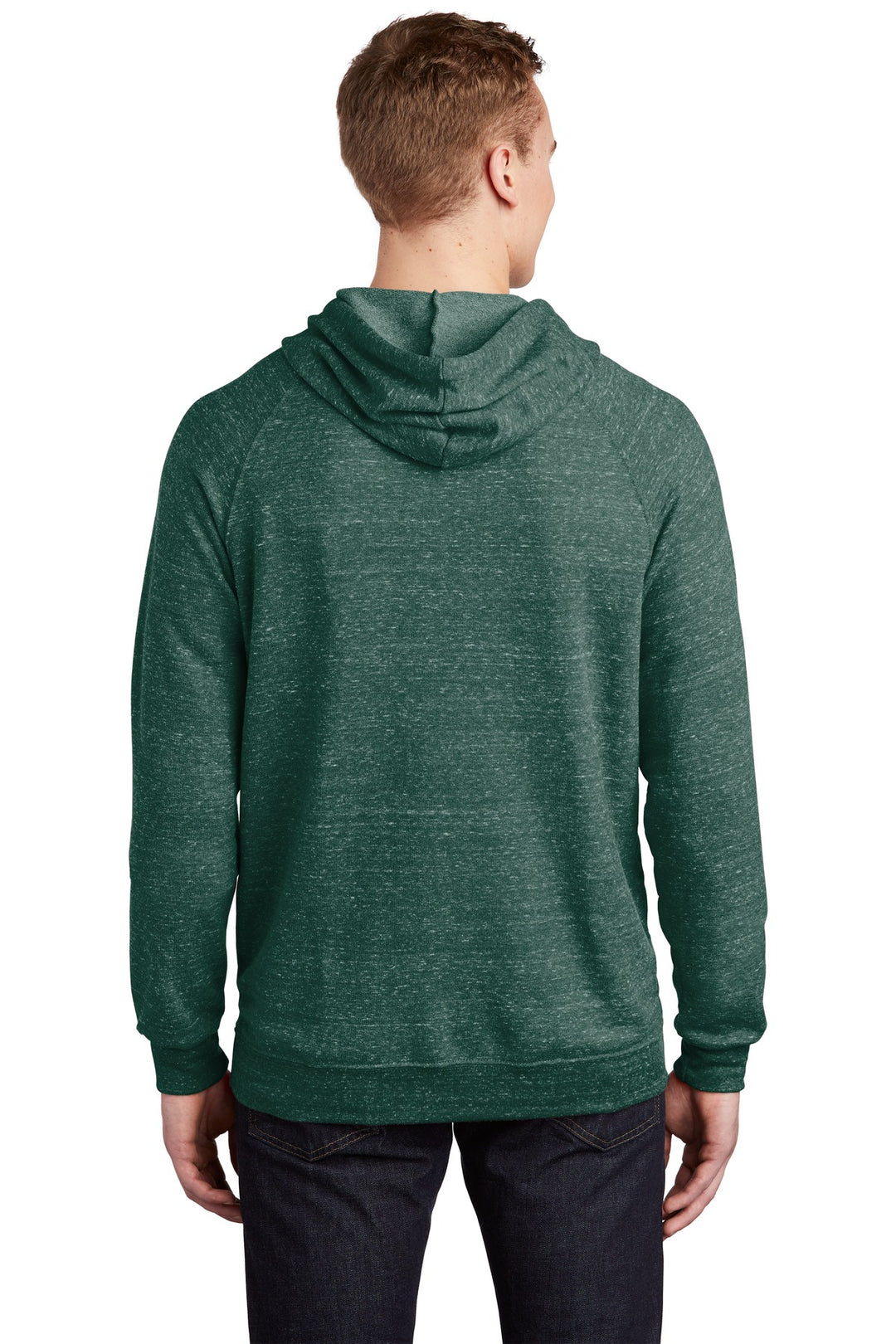 Forest Green Jerzees Snow Heather French Terry Raglan Hoodie 90M