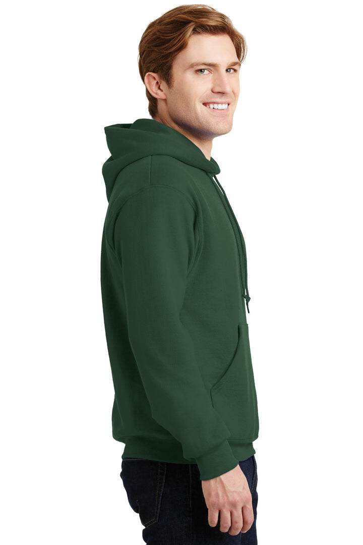 Forest Green Jerzees Super Sweats NuBlend - Pullover Hooded Sweatshirt. 4997M