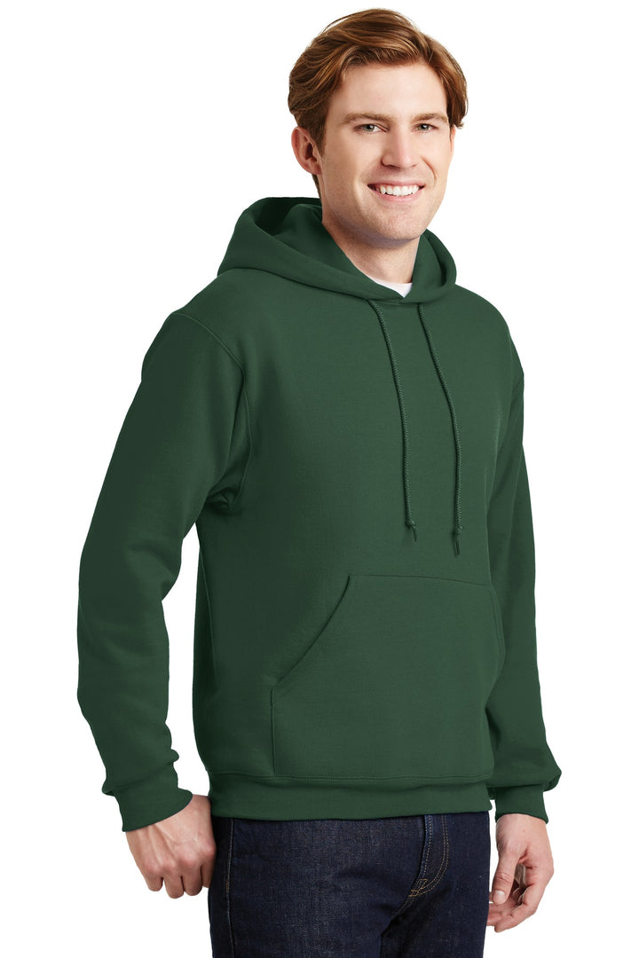 Forest Green Jerzees Super Sweats NuBlend - Pullover Hooded Sweatshirt. 4997M