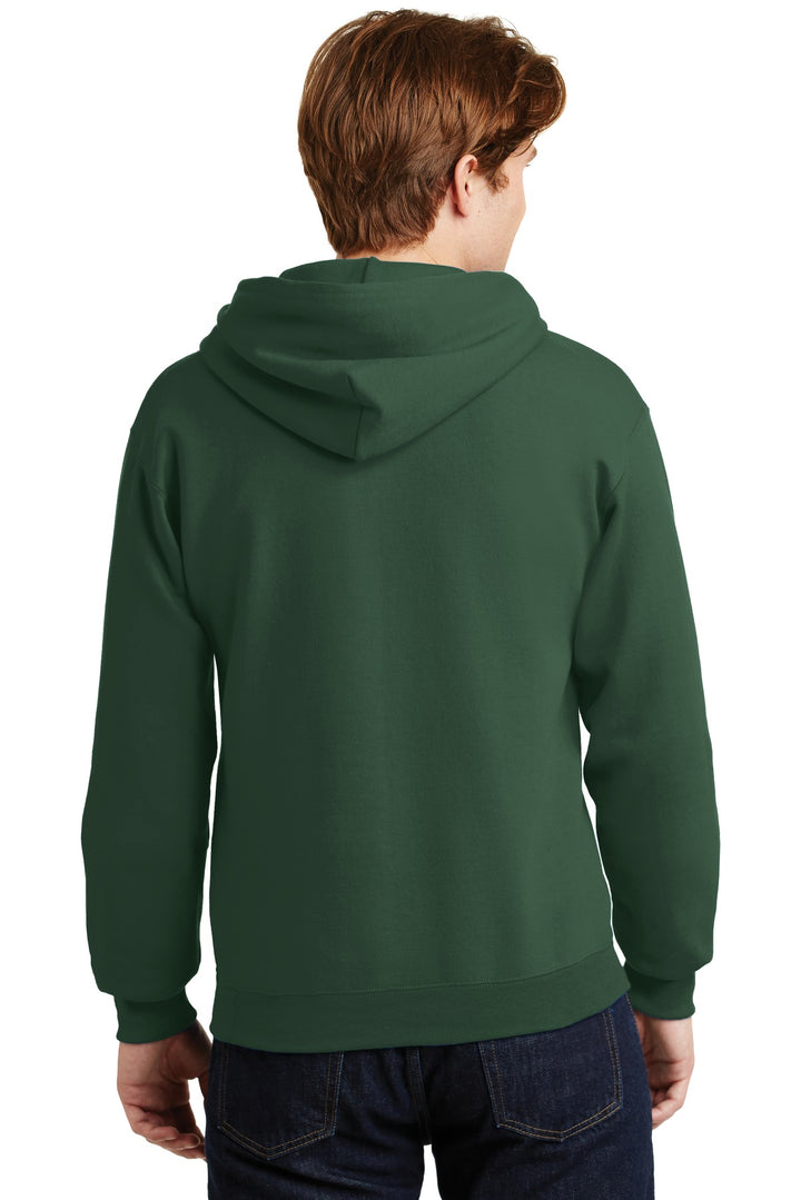 Forest Green Jerzees Super Sweats NuBlend - Pullover Hooded Sweatshirt. 4997M