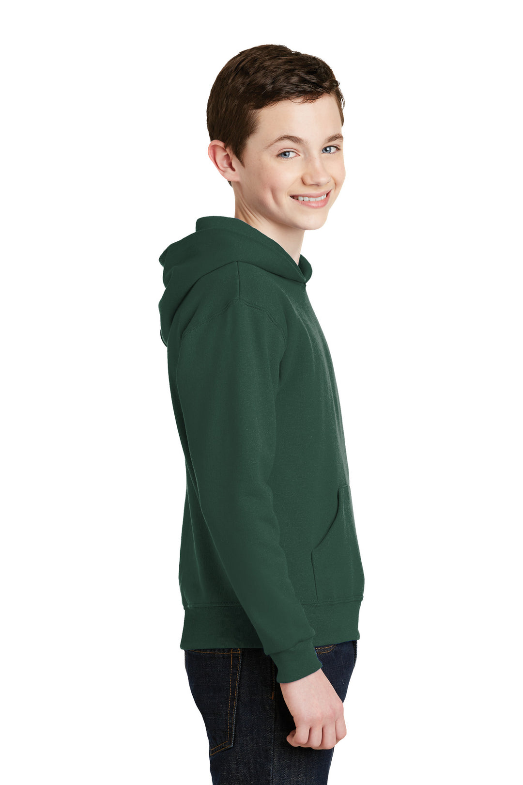Forest Green Jerzees - Youth NuBlend Pullover Hooded Sweatshirt. 996Y