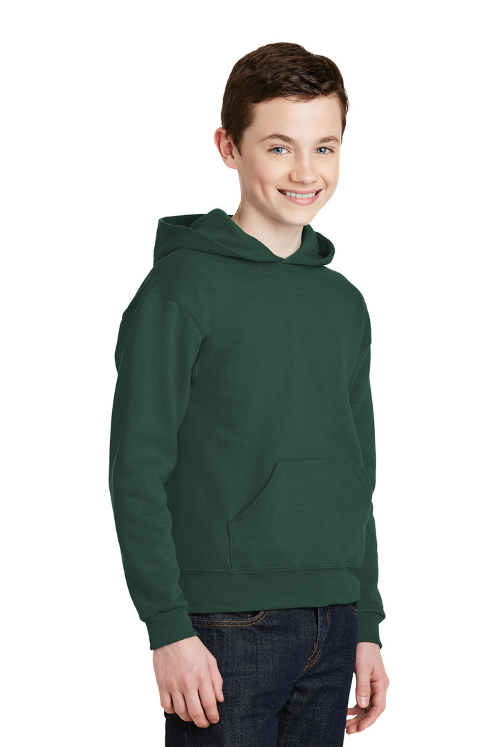 Forest Green Jerzees - Youth NuBlend Pullover Hooded Sweatshirt. 996Y