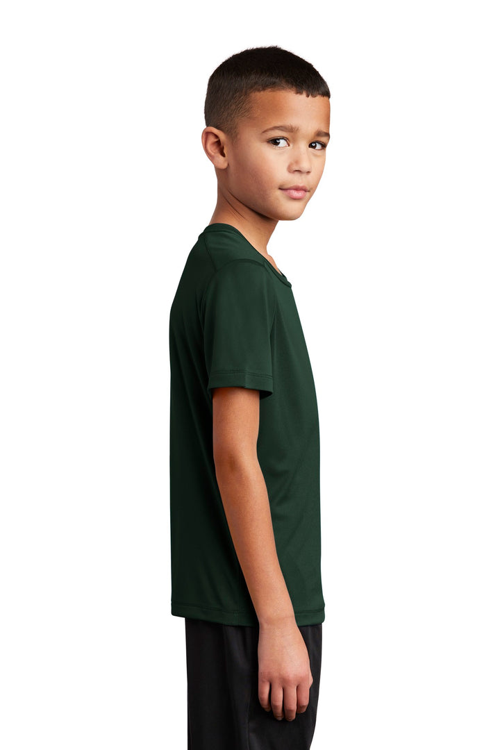 Forest Green Sport-Tek Youth Posi-UV Pro Tee. YST420