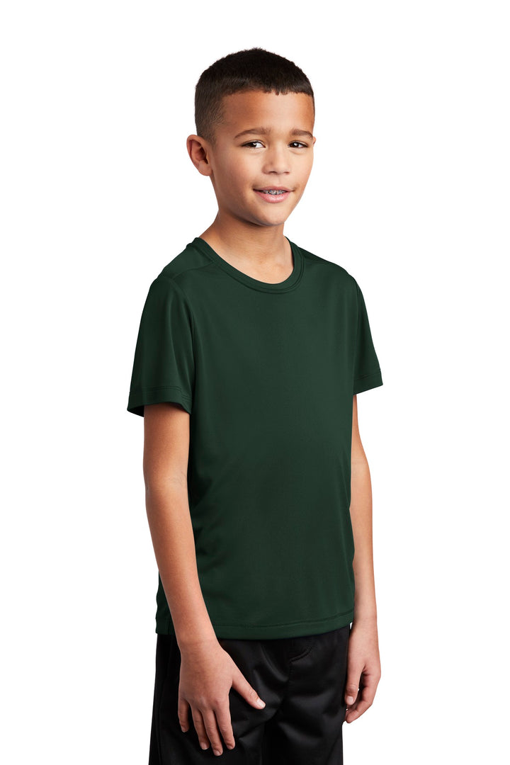 Forest Green Sport-Tek Youth Posi-UV Pro Tee. YST420