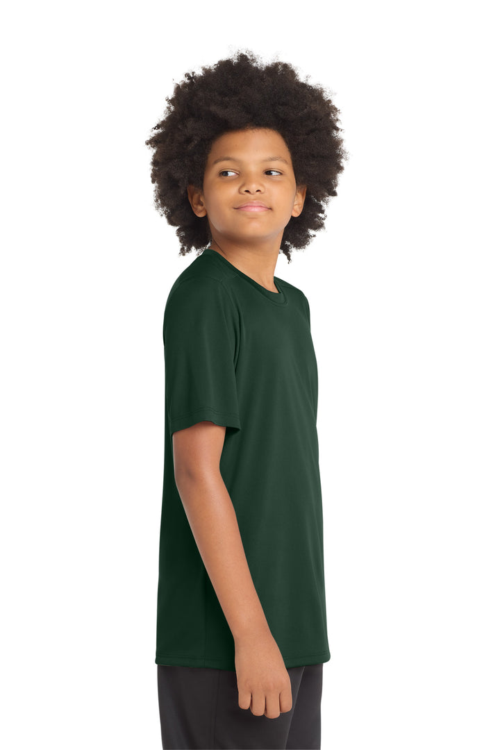 Forest Green Sport-Tek Youth Posi-UV Pro Tee. YST420