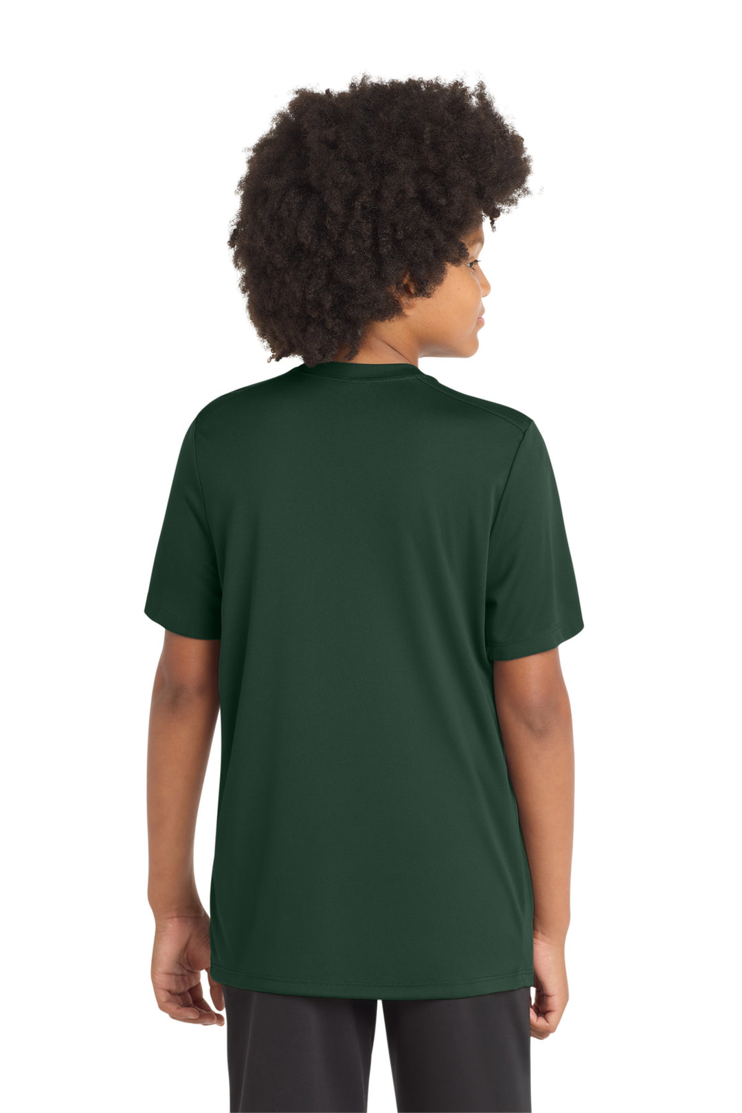 Forest Green Sport-Tek Youth Posi-UV Pro Tee. YST420