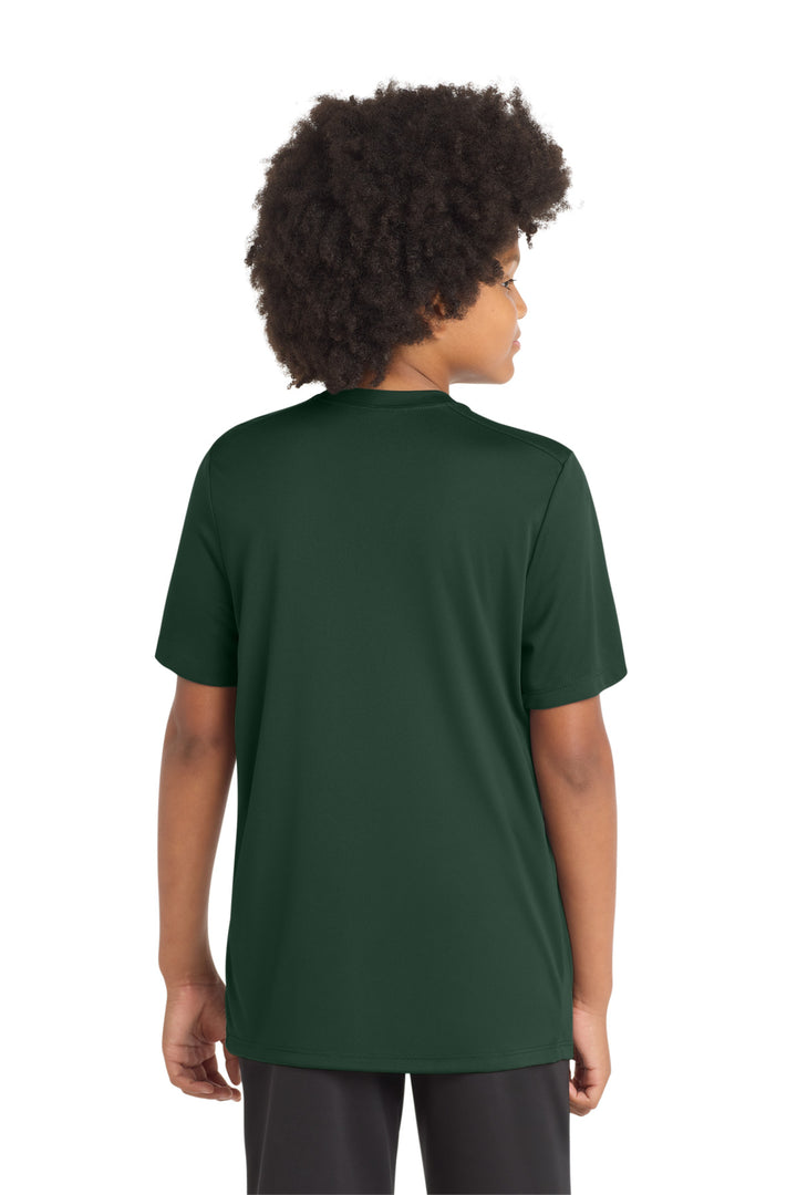 Forest Green Sport-Tek Youth Posi-UV Pro Tee. YST420