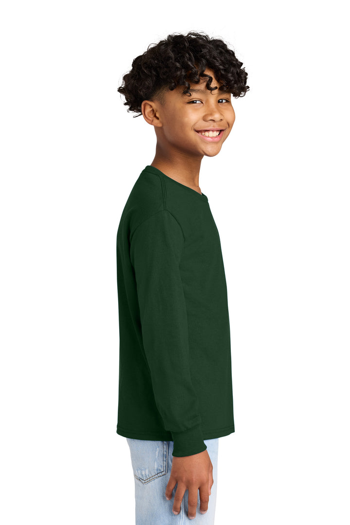 ForestGrn Jerzees Youth Dri-Power 50/50 Cotton/Poly Long Sleeve 29BL