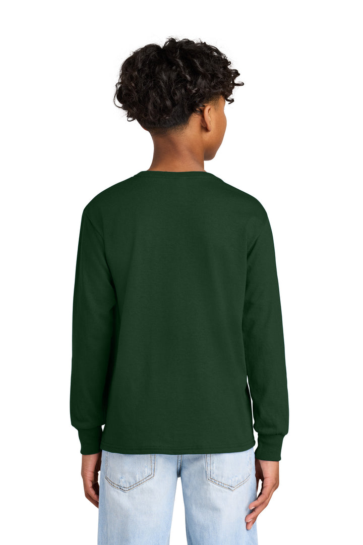 ForestGrn Jerzees Youth Dri-Power 50/50 Cotton/Poly Long Sleeve 29BL