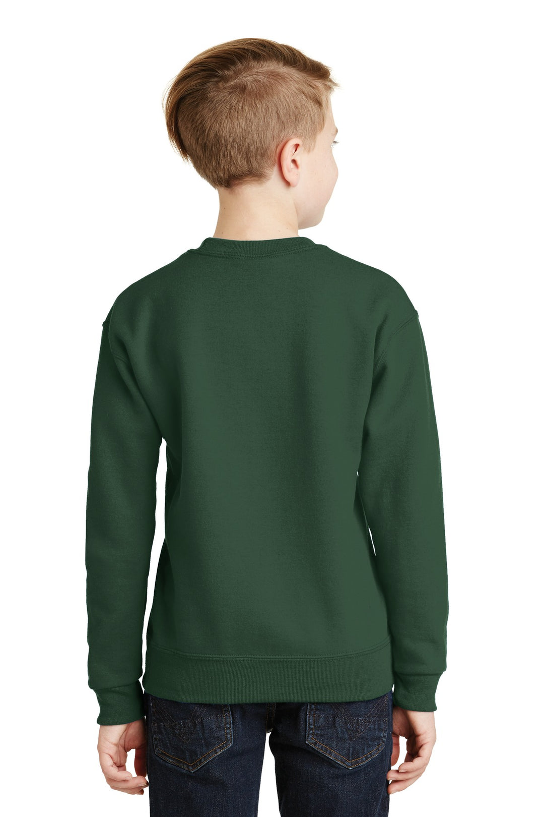 ForestGrn Jerzees - Youth NuBlend Crewneck Sweatshirt. 562B