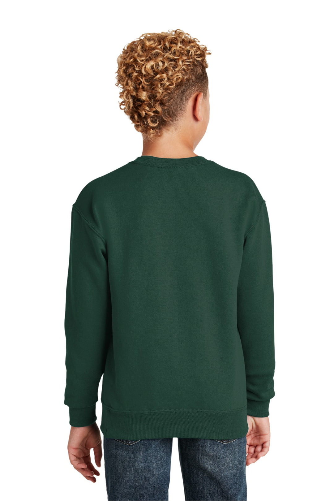 ForestGrn Jerzees - Youth NuBlend Crewneck Sweatshirt. 562B