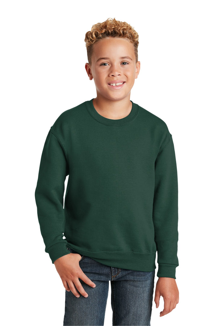 ForestGrn Jerzees - Youth NuBlend Crewneck Sweatshirt. 562B